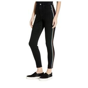 NWT BB Dakota Stay Cool Black Side Striped Jeans Women's 4